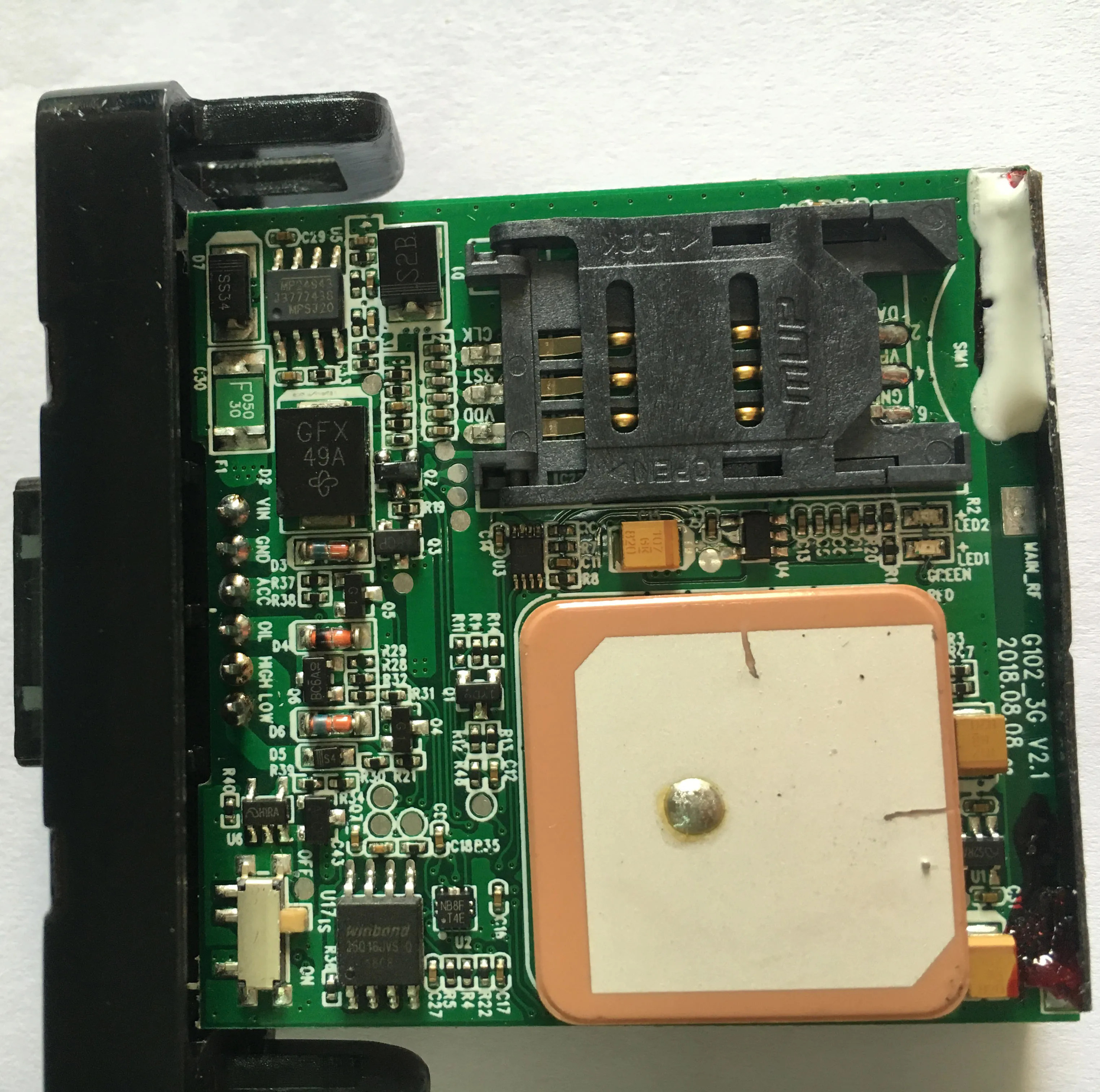 Устройство слежения GPS для автомобиля G102 4G 4G-LTE CAT-M1(eMTC) и 4G NB-IoT