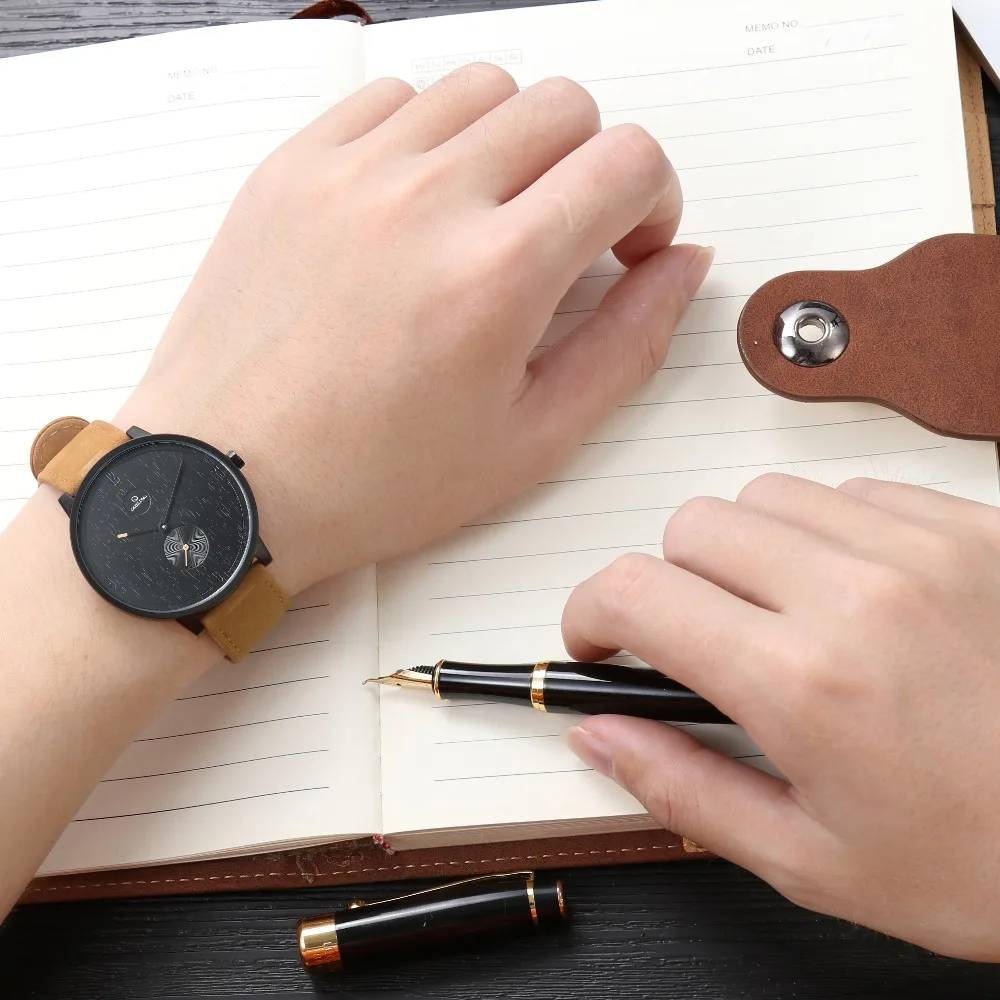 Fashion Brand Professional Ultrathin Quartz Wristwatch 2018 Style Crocodile Buckle Watch Band Ronda Movement