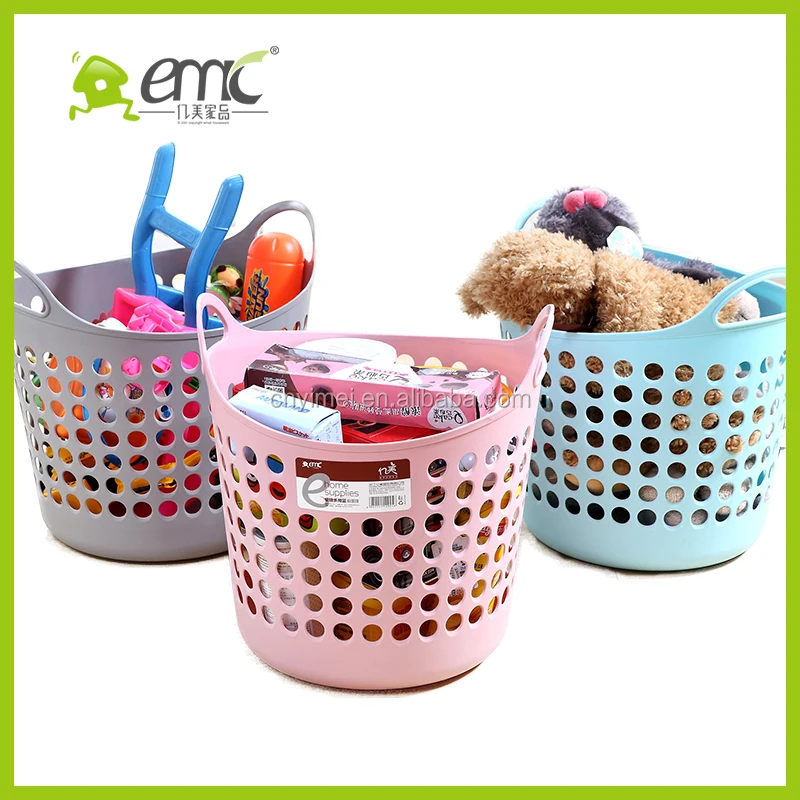 emc PE soft luandry bsaket, 28L PE plastic laundry basket
