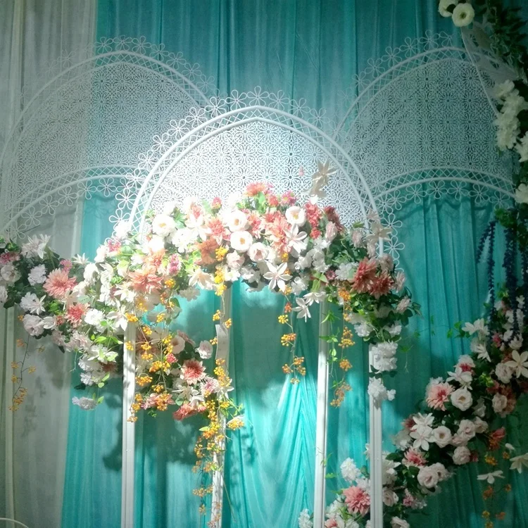 2018 new Star spring Iron art lace Screen backdrop wedding arch for wedding decorations