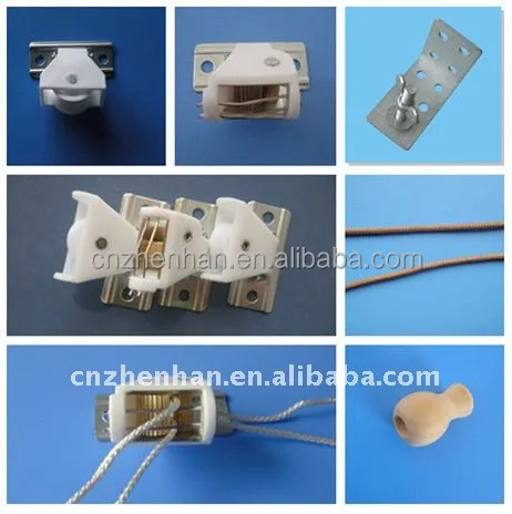 White color cord lock and cord pulley set to bamboo blinds mechanisms,bamboo blind accessories/components,outdoor bamboo blind