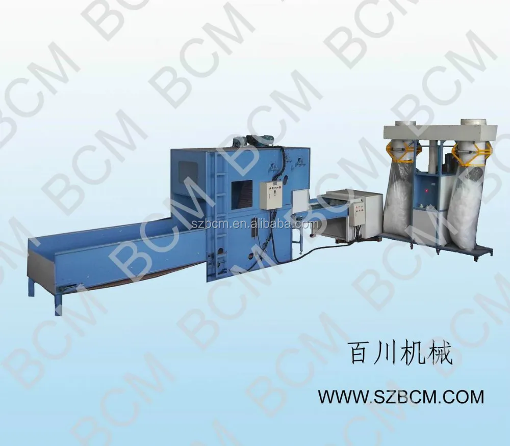 
bale opening machine which is to support the polyester fiber machine 