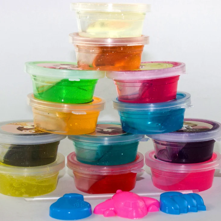 Translucent crystal magic bubble modeling clay mud soil for kids DIY slime