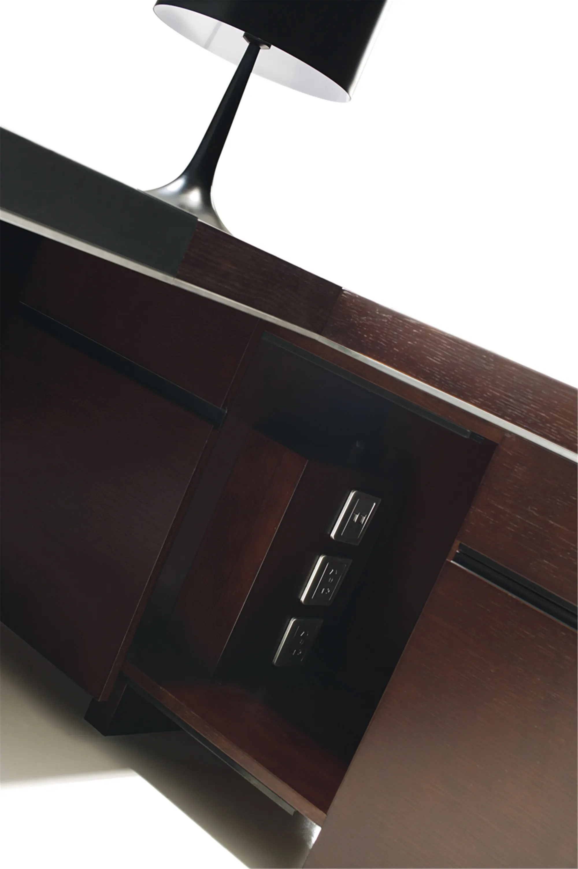 Роскошная офисная мебель L-образной формы, МДФ с облицовкой, директорский офисный стол