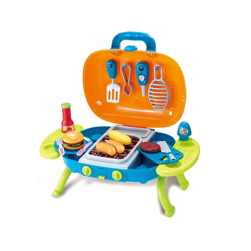 
High quality educational interesting BBQ play set kitchen toys for kids 