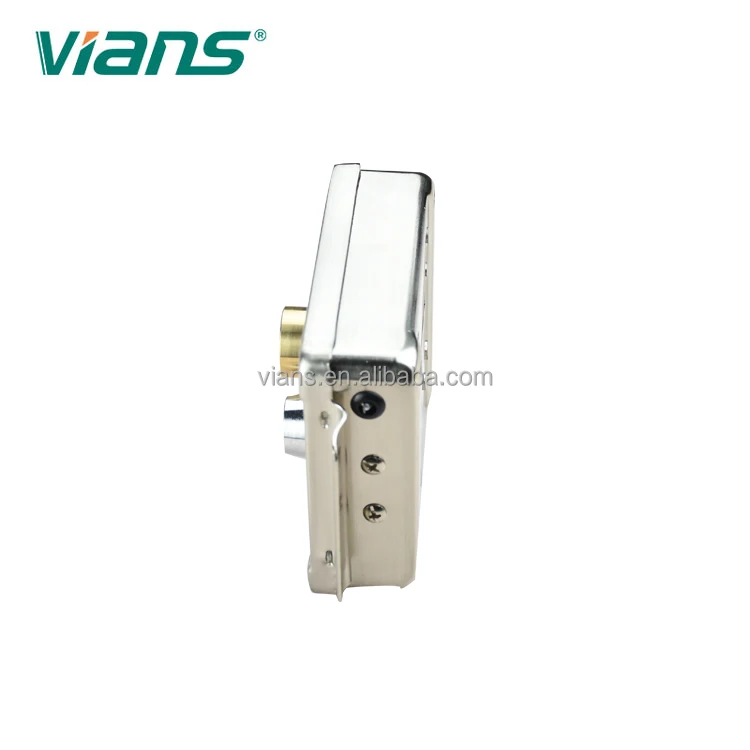 No mechanical collision electric rim lock with double cylinder remote door lock