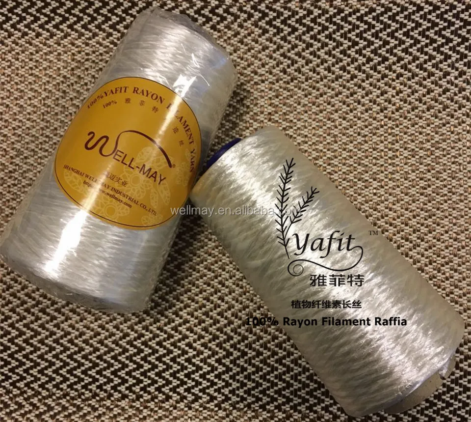 YAFIT RAYON YARN(RAYON RAFFIA) 2000D Bright raw material cones