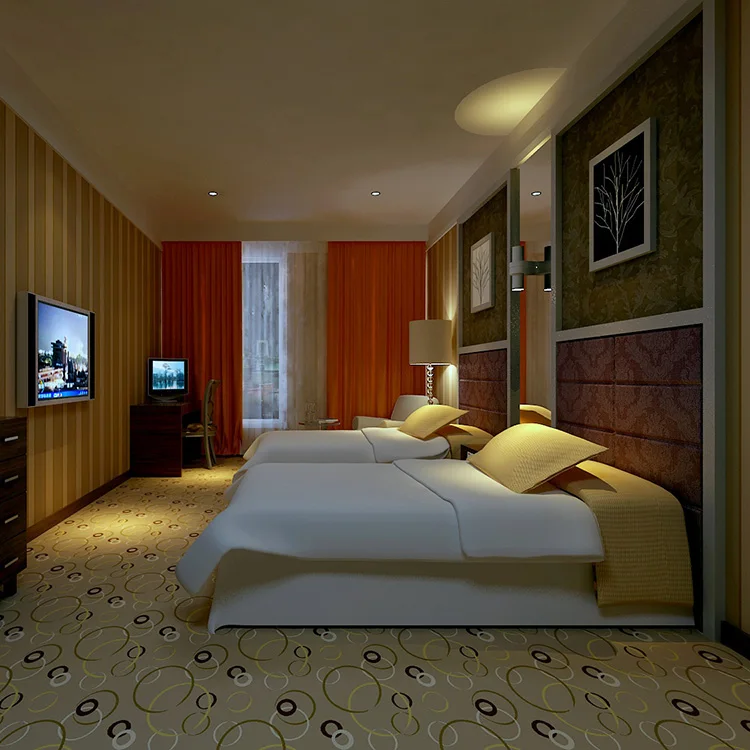 Interior new customized design hotel bed room furniture