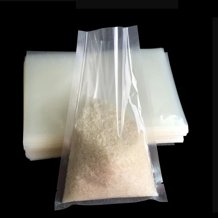 Factory Price 3 Side Seal Food Grade High Quality Clear Vacuum Plastic Packing Bag For Food Packing