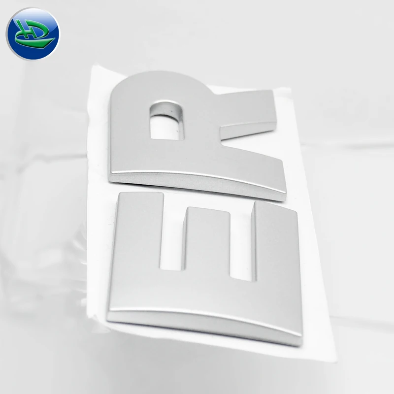 High Quality Car Custom Plastic Decals Chrome Lettering Soft Pvc Badge,uniparted letters