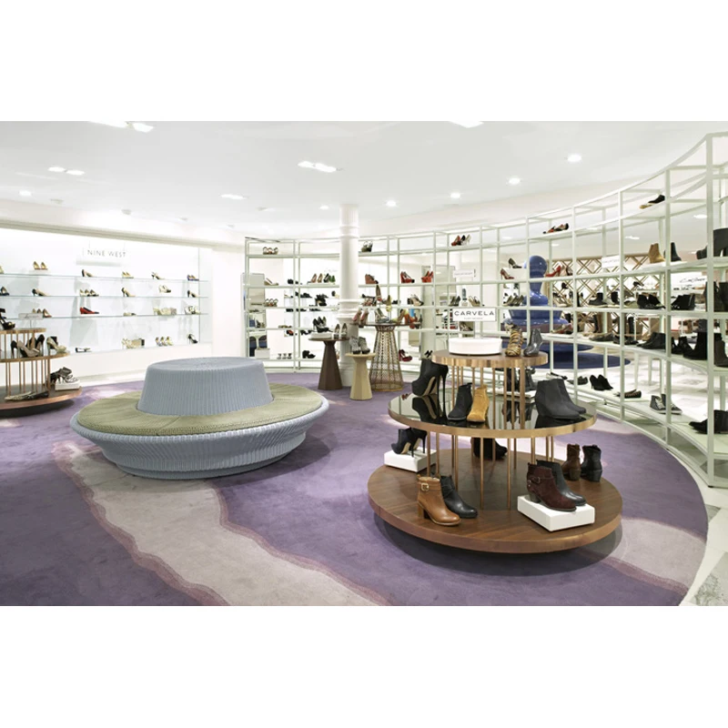 LUX Customized Long Lifetime Shoes Fitout,Shoes Shop Furniture,Store Display For Booth