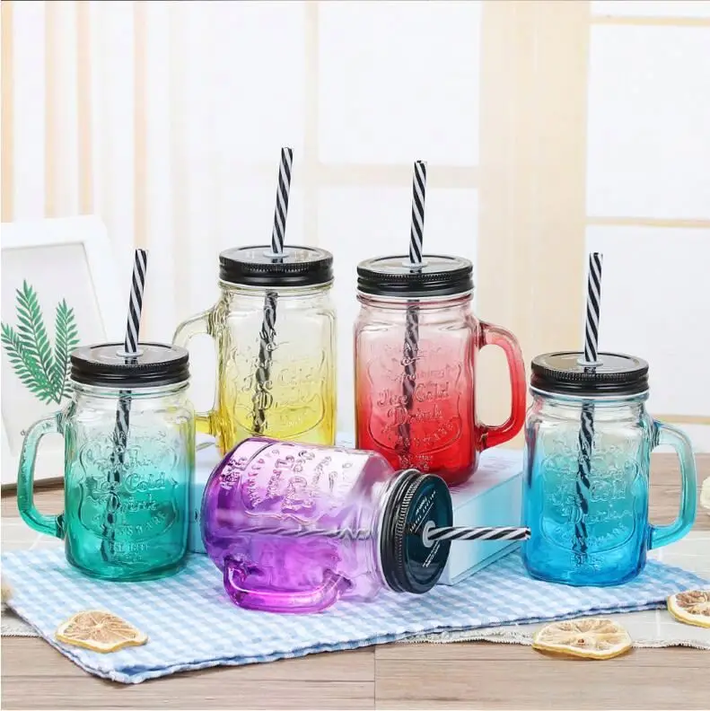 12oz to 20oz Single Wall Wholesale Plastic Mason Jar for Hot Drinks with Aluminium Lid