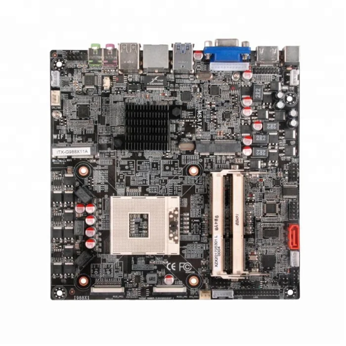 H61/H65 chipset   lvds thin mini itx custom intel laptop motherboard RPGA988 1 LAN DC 12V -19V