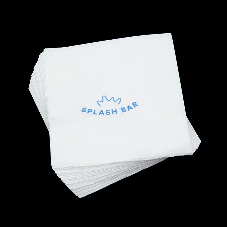 2024 express napkin  Disposable Paper Party Set Personalized Napkins Wholesale 33x33cm natural and white