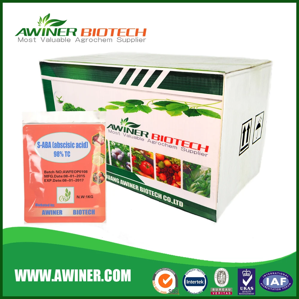 Acid S-ABA S-abscisic Acid 98%TC 1.5%WP Plant Growth Regulator TC White Powder 98% 1.193g/cm3 21293-29-8 244-319-5 Agriculture