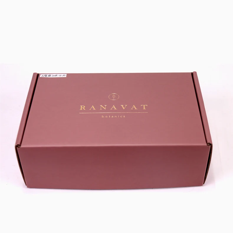 Custom Packaging Logo Printed shipping wax brown corrugated cardboard box