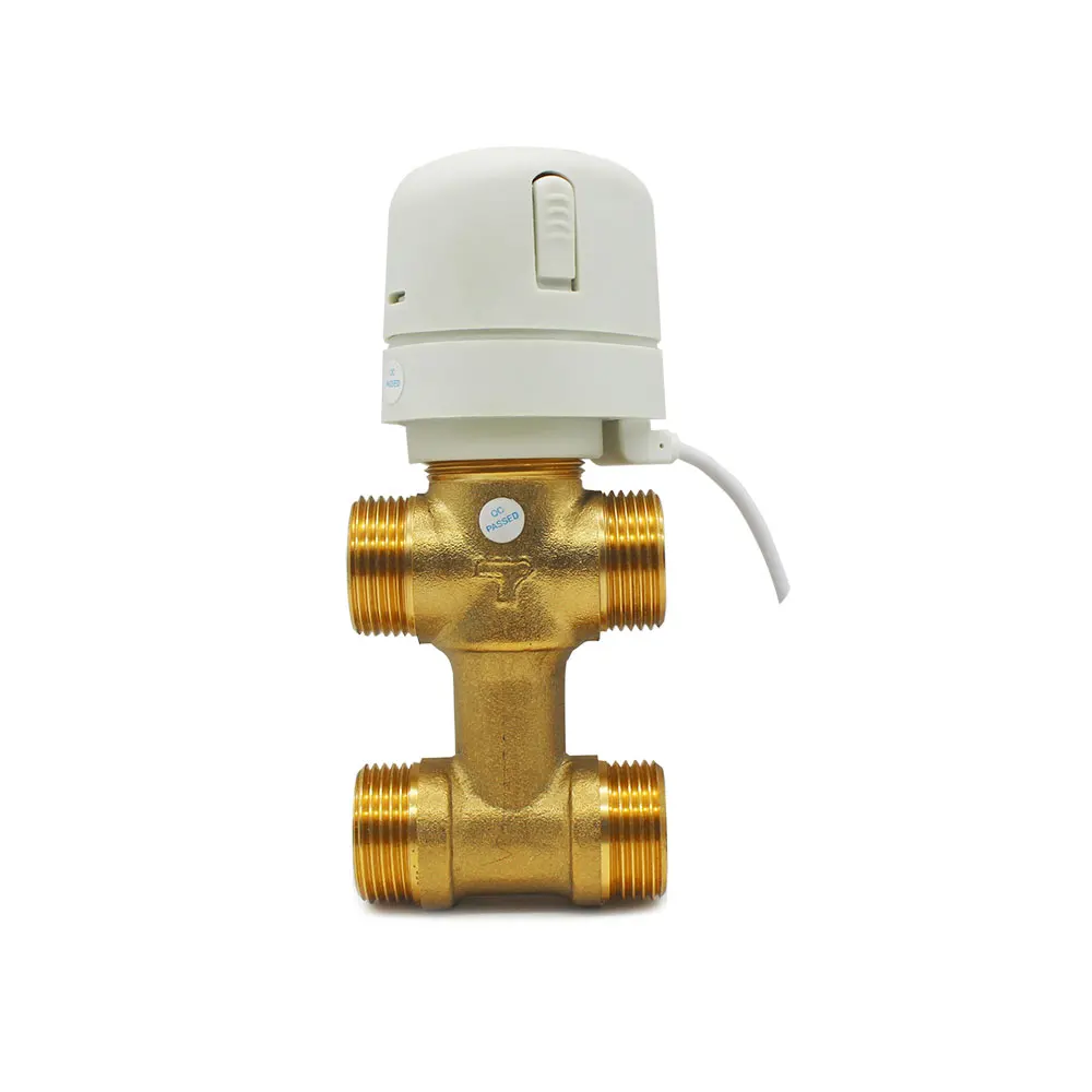 2way 3 way DN20mm thermostatic radiator valve head actuator electric thermal valve for floor water heating