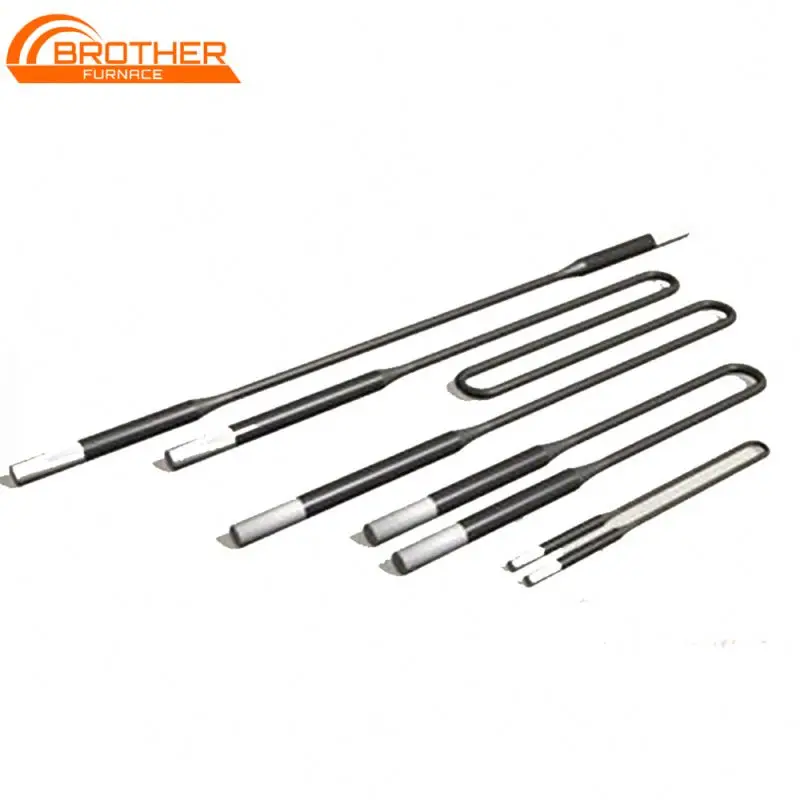 1700 1800 1900 Degree L W U Type Molybdenum Disilicide Rod MoSi2 Heating Elements, MoSi2 Heater Rod