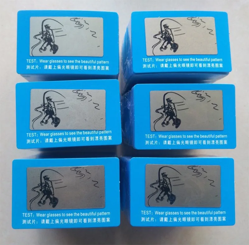 
Wholesale polarized paper card glasses test fishing pattern sunglasses accessories polarized test cards 