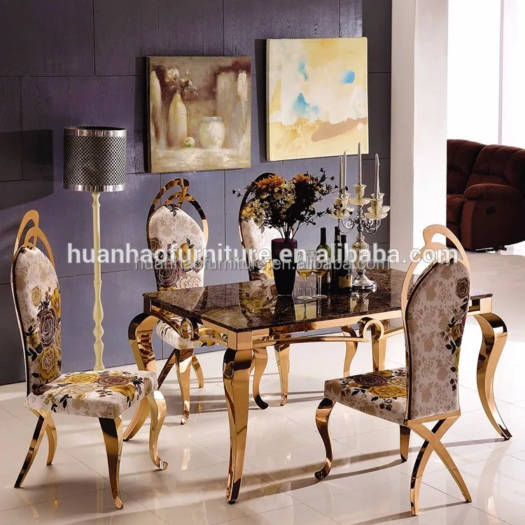 high-grade french provincial top gloss white marble quartz top stainless pool dining table set 8 seater