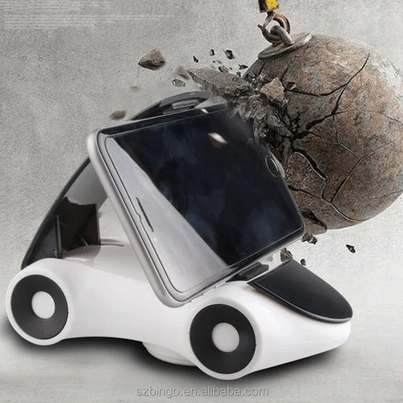 Universal 360 Degrees Phone Car Mount Dashboard Stand Car Shaped GPS Holder Cradle for Smartphone