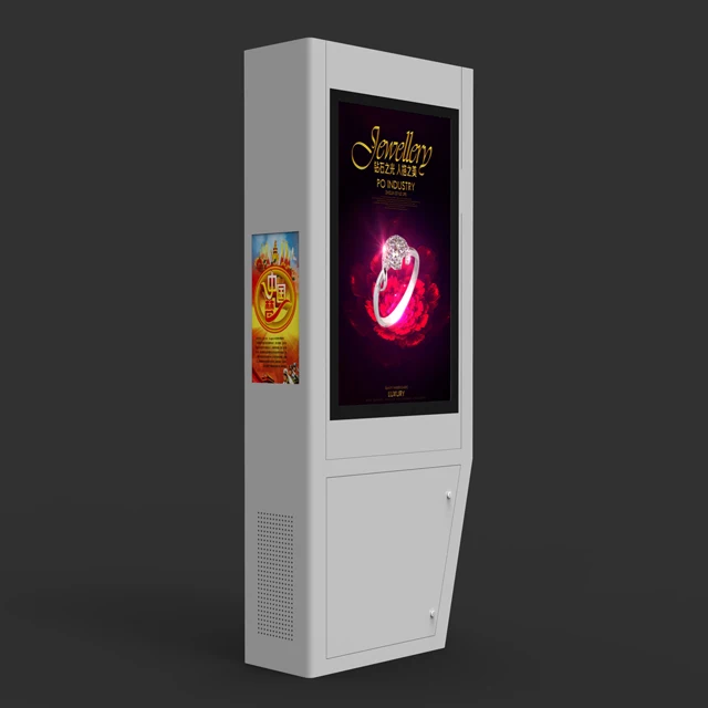 Waterproof 55 inch two Sided wifi LCD Outdoor Advertising with Phone Equipment