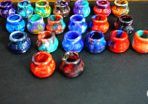 Stainless Steel Wide Big Bore Muffler Style 510 Drip Tip for RBA RDA