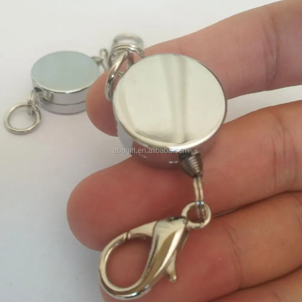 round shape small size retractable metal yoyo key chain