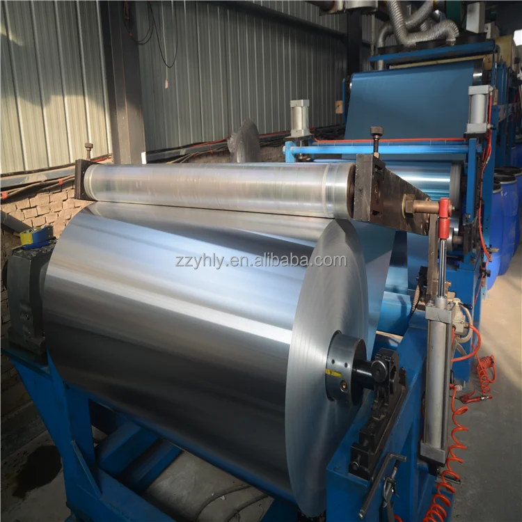 Blue coated industrial aluminum foil for ventilating duct