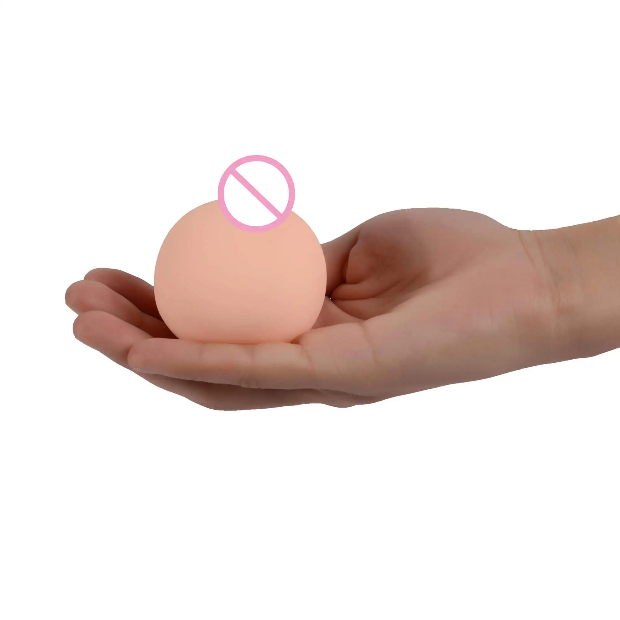 funny soft simulation plastic TPE artificial silicone breast ball toy