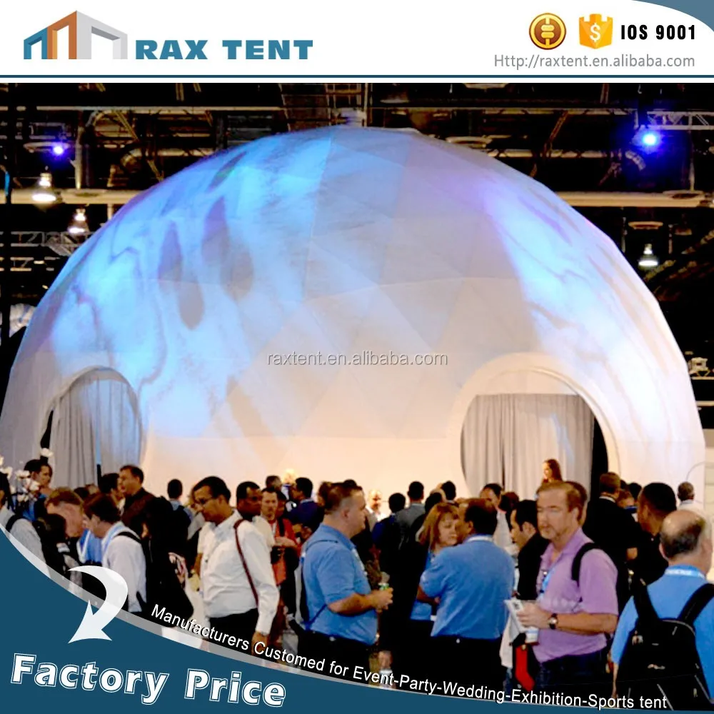 30~80m Clear roof wedding tent geodesic dome prefab glass dome house supplier in China
