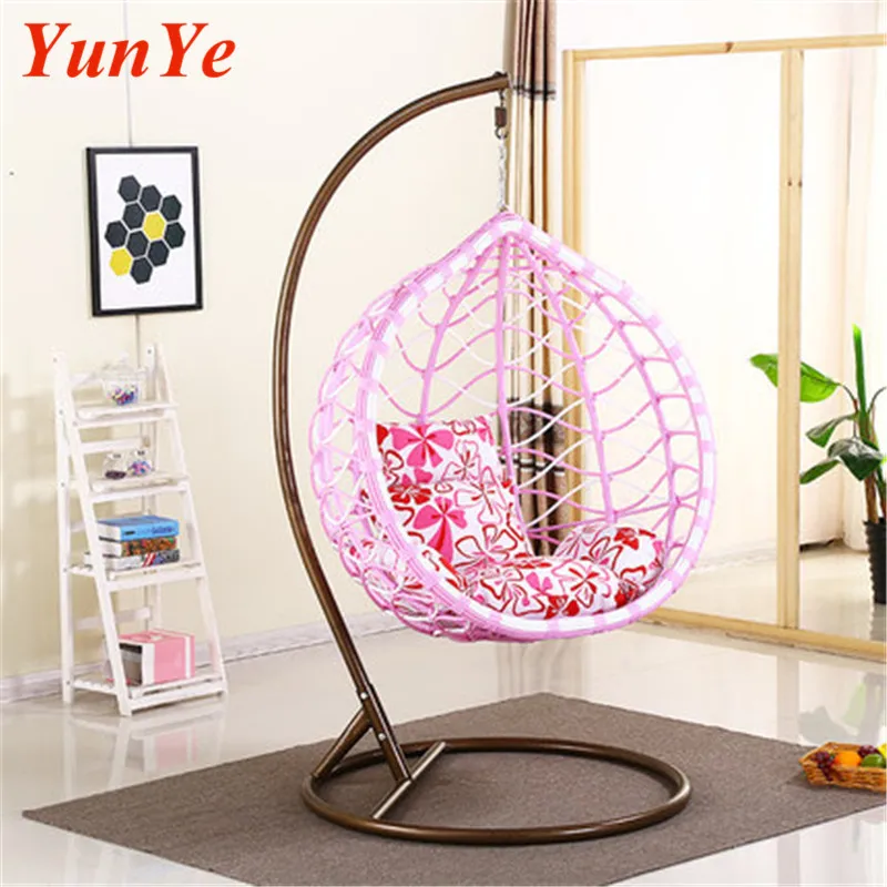 
High quality cheap price swing chair stand hanging decorative swing hanger outdoor indoor ball swing bed net nest shape 