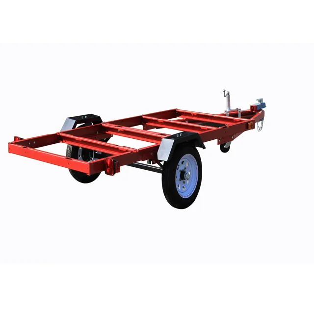 8x4 Foldable Utility Trailer Small Trailer Red Trailer