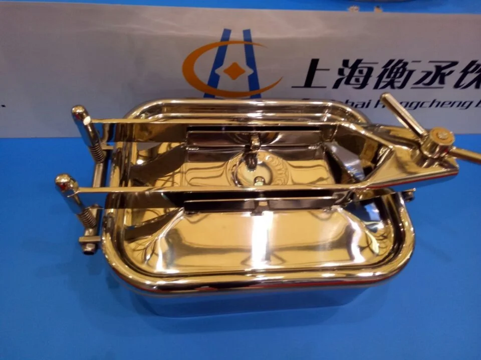 
Stainless Steel Rectangular Manway Covers designer For Food Beverage Equipment 
