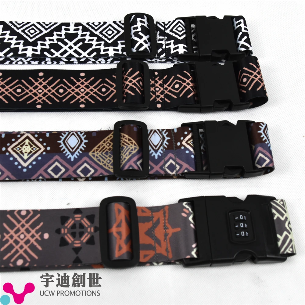 
Fashion Custom Made Travel Bag Strap Luggage Belt with Lock 