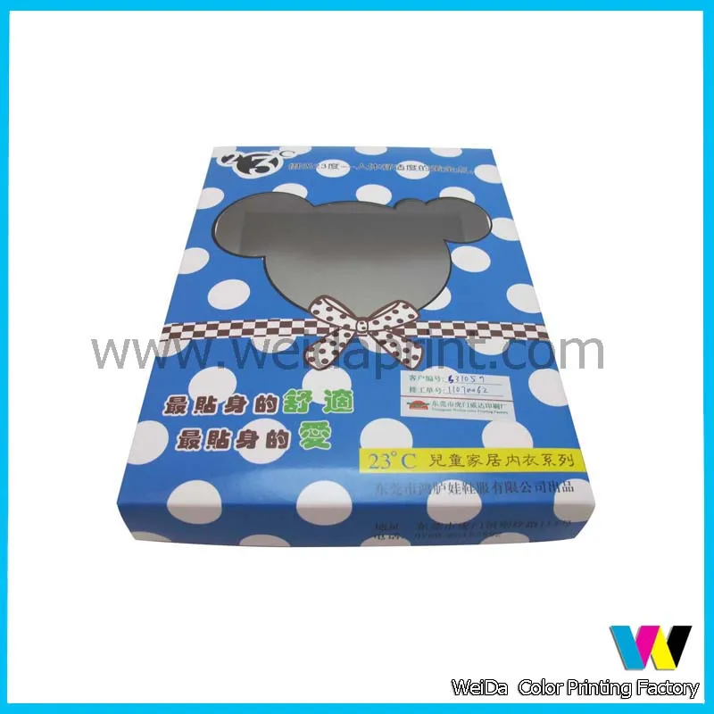 2016 Custom напечатаны дети одежды коробка, Одежды упаковка коробка