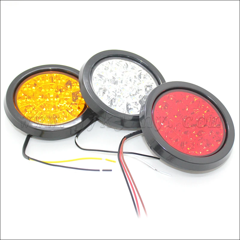 12V 24 Volt commercial round 4 inch LED truck lights
