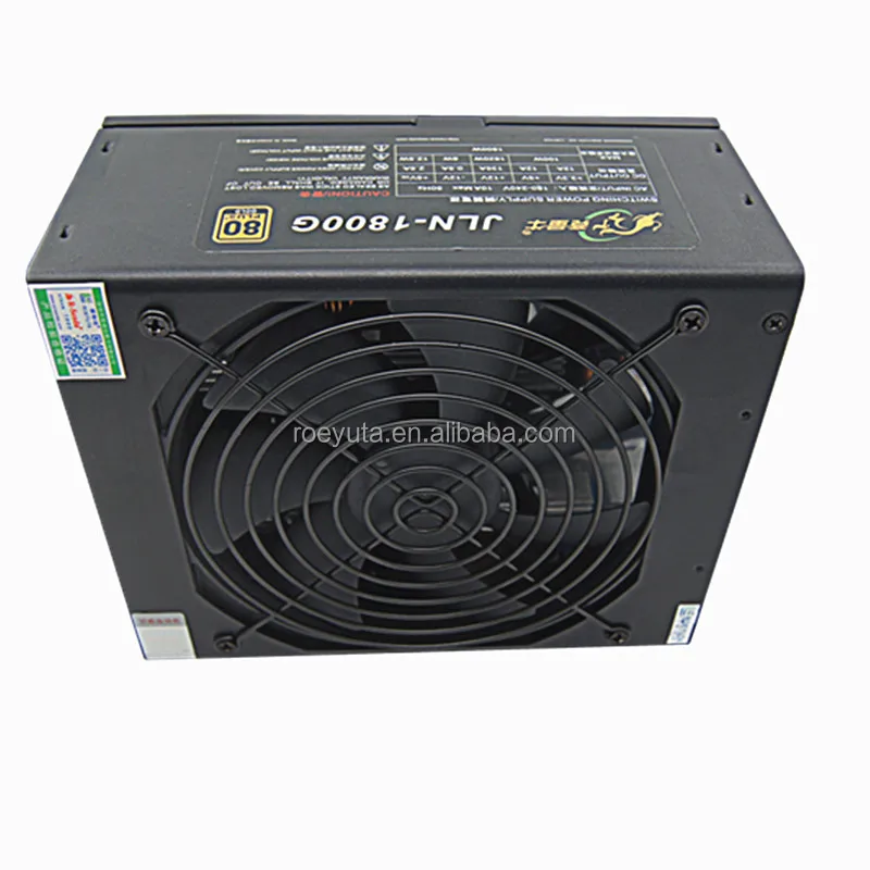 Ethereum БП 1800 Вт bitcoin ASIC добыча питания с 6 видеокарта h81 материнская плата