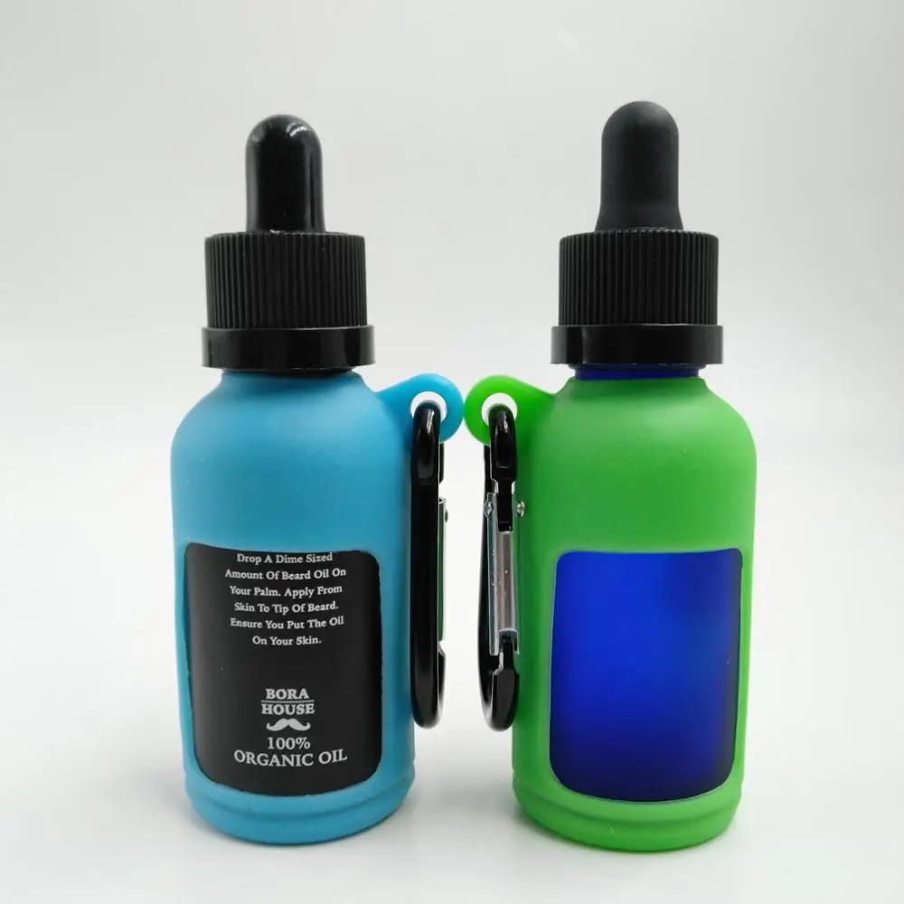 Mixed colors carrying Silicone case with holder for glass eliquid dropper bottles 10ml 15ml 30ml