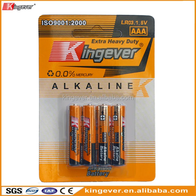 1.5v hot sale aaa size am4 lr03 no.7 alkaline battery