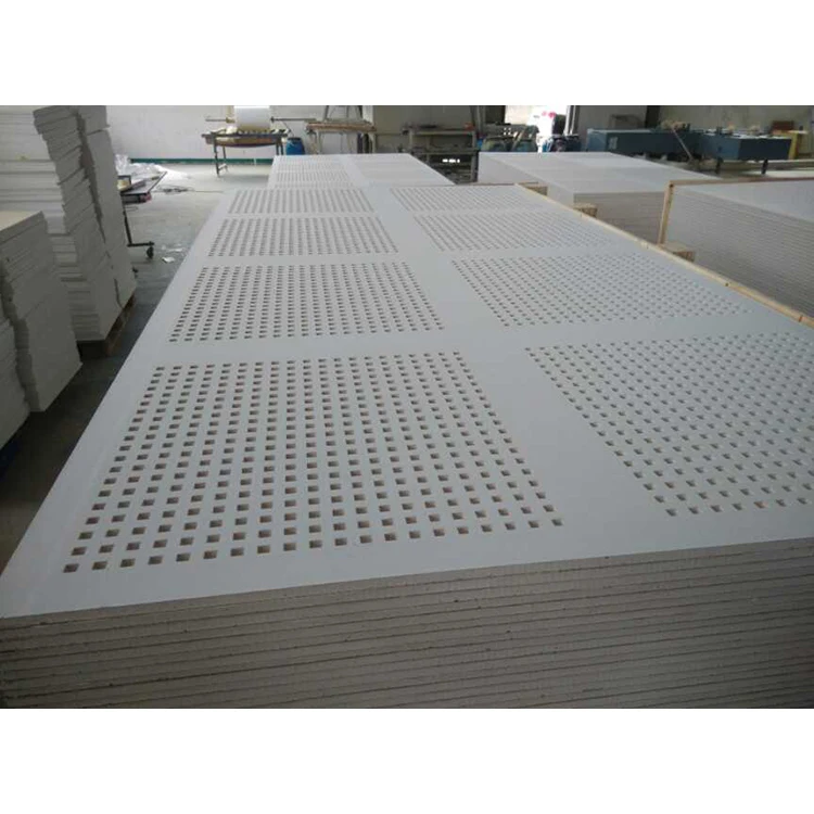 9MM China Manufacturer Drywall Acoustic Perforated Gypsum Board