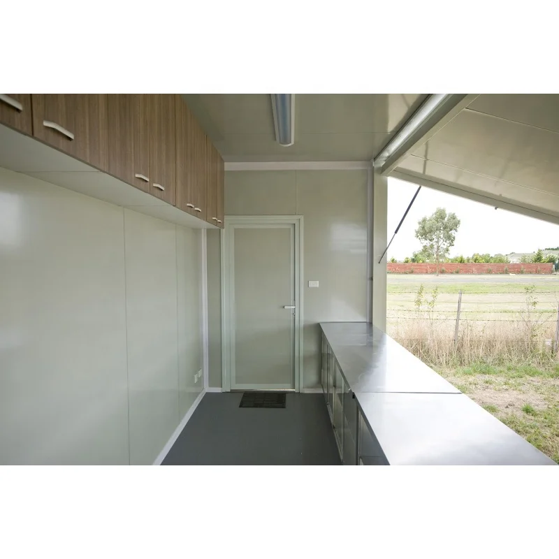 fully furnished container home/steel frame modern prefab kit shop