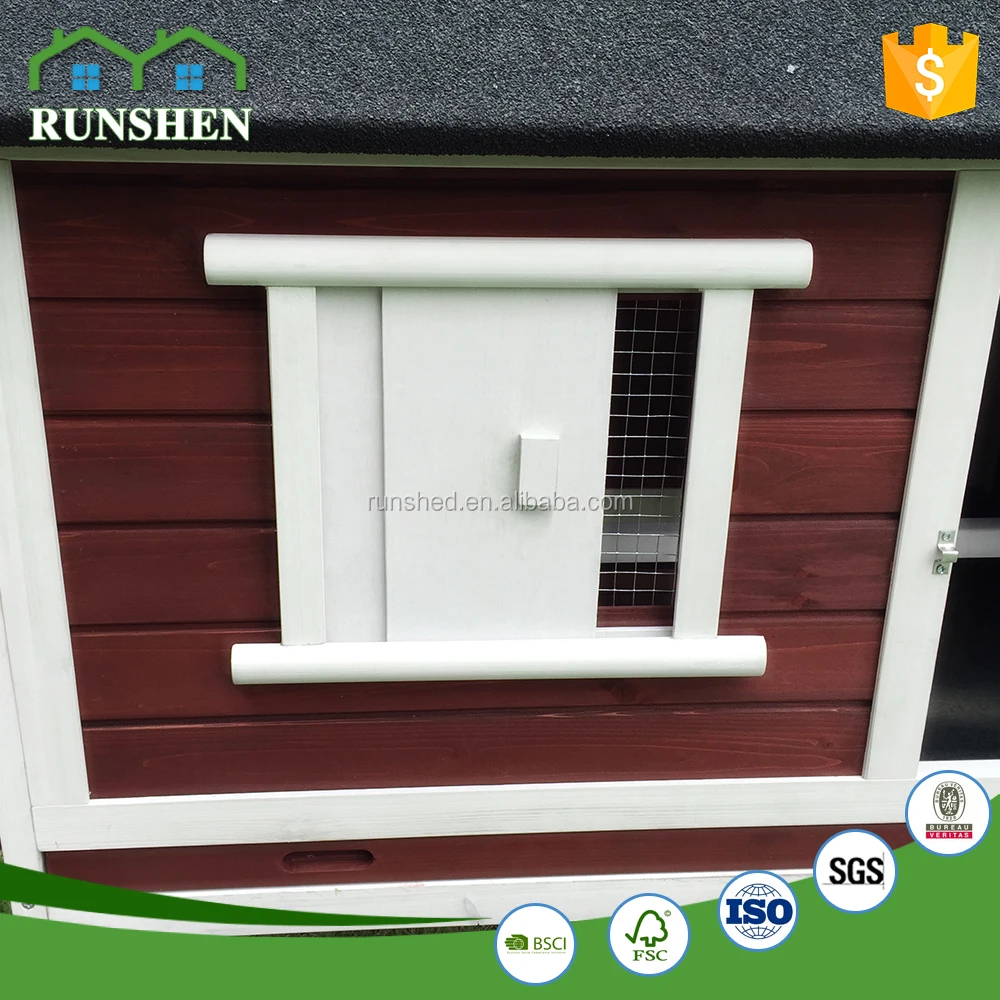 Commercial Wooden cages Wooden Chicken House With Run Cage