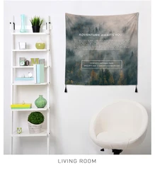 drop ship  wholesale custom  70*70cm  Sky, sea, scenery  Hanging Wall Tapestry