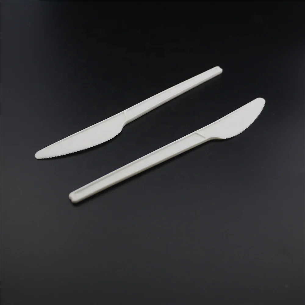 Corn Starch Biodegradable Cutlery Plastic PLA Cutlery Compostable Fork Spoon Knife Wholesale