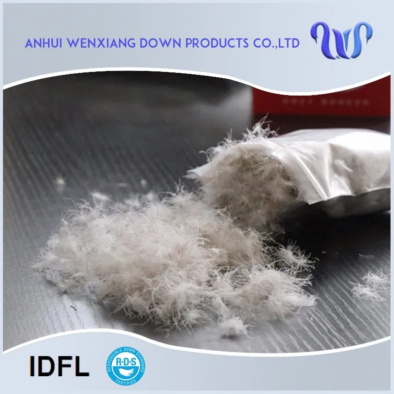 Пух и гусиный пух для детской одежды