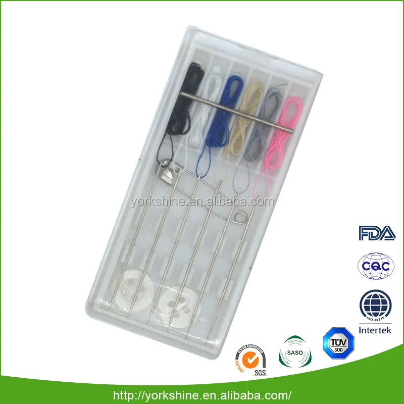 Low price eco-friendly best mini hotel sewing kit set customized color and logo