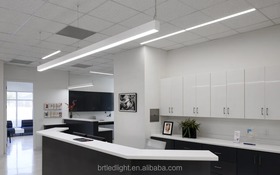 ETL UL certificate 100LM/W track lighting pendants led linear lights 2ft 4ft 8ft