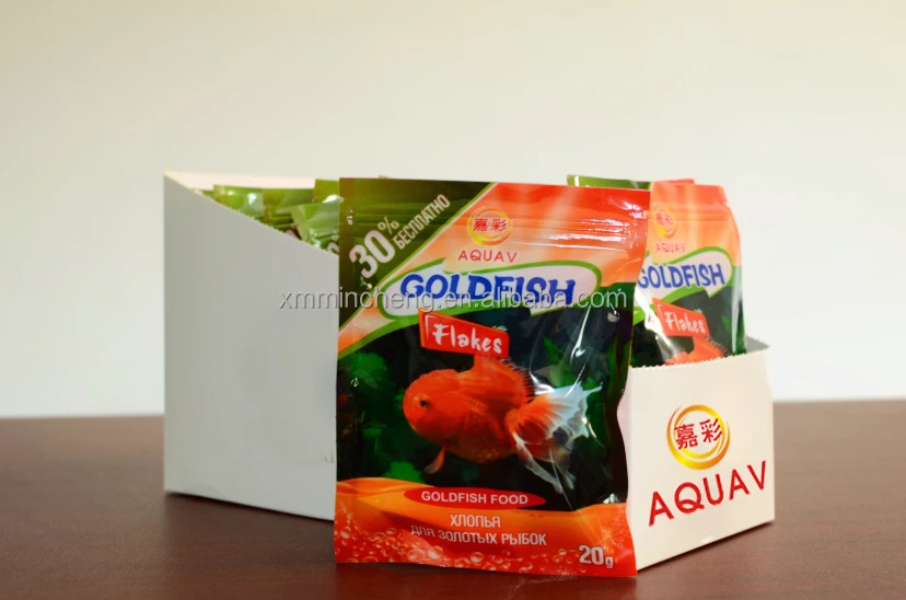AquaV supports customized high nutrition and high protein Bagged high-quality goldfish pellets for fish