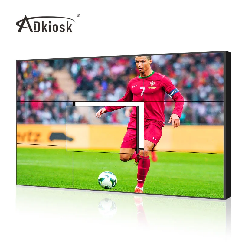 Free shipping 3.5mm DID LCD video wall display tv price 55 inch video wall screen panenl player with splicing controller